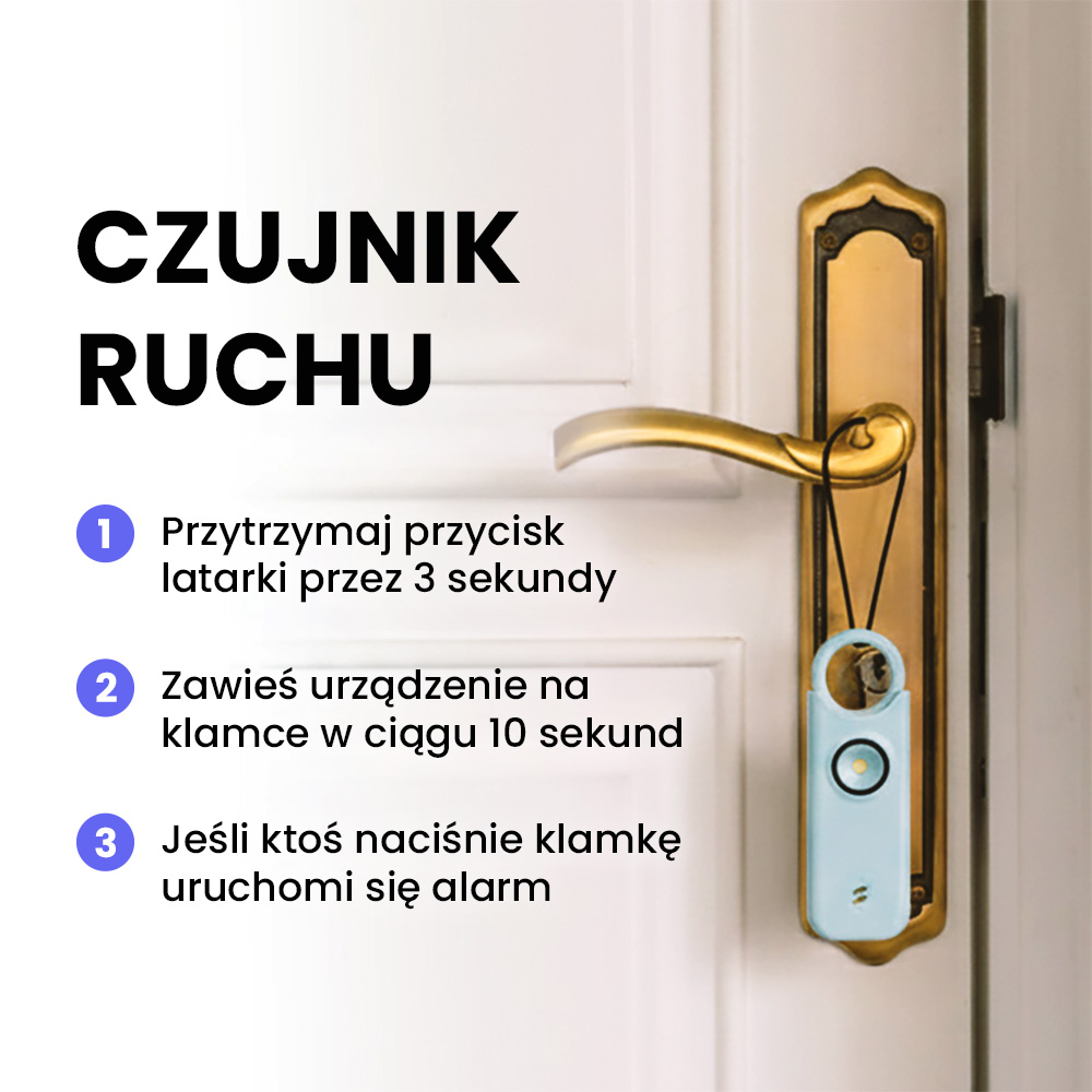 BraveBell na klamce drzwi